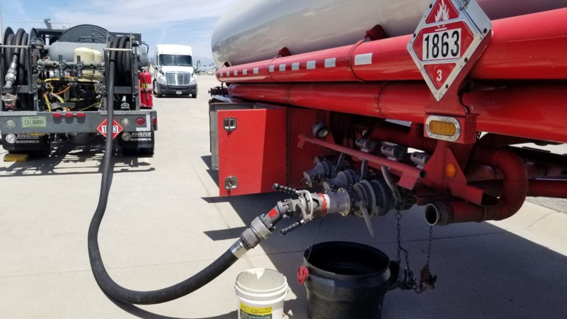fuel truck loading fuel