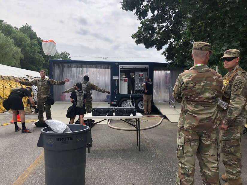 Forty service members assigned to various units in the Pennsylvania National Guard participated in the Delaware National Guard's Operation Highball