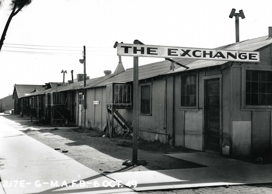 The Base Exchange as it appeared at Muroc Air Force Base in October, 1949. (U.S. Air Force photo)