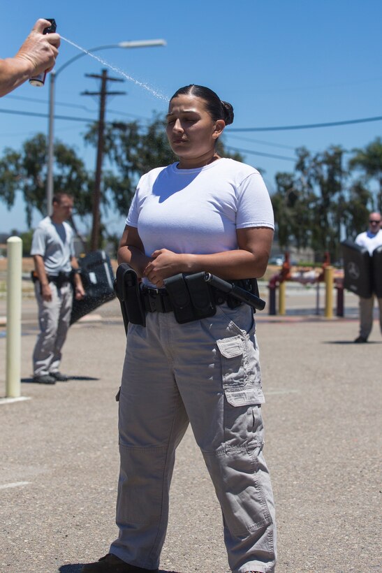 Nerves of steel: MP Academy students get OC sprayed
