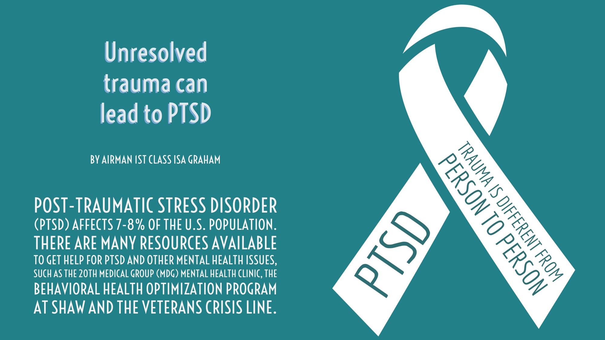 Post-traumatic stress disorder (PTSD) affects 7-8% of the U.S. population.