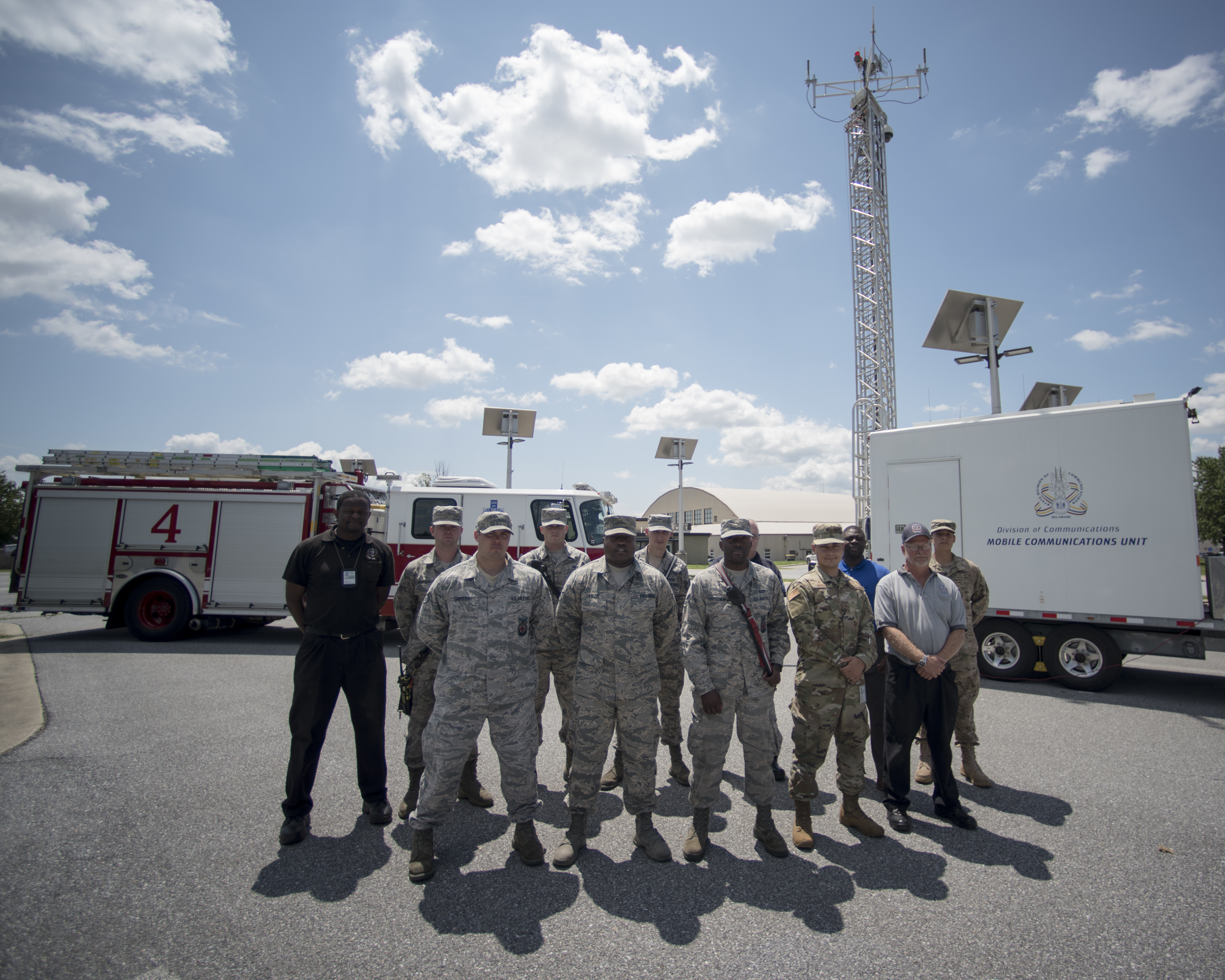 166th Communications Flight join forces with Delaware Department of