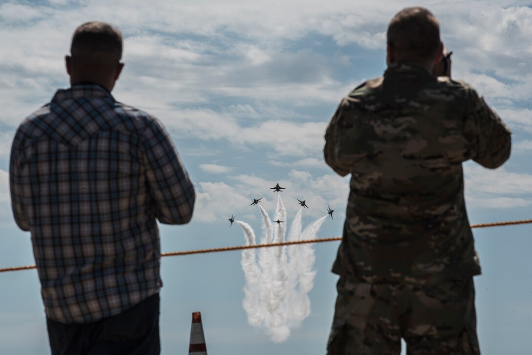 The U.S. Air Force Thunderbirds zoomed back into Cheyenne Frontier Days for their annual air show, July 24, 2019.