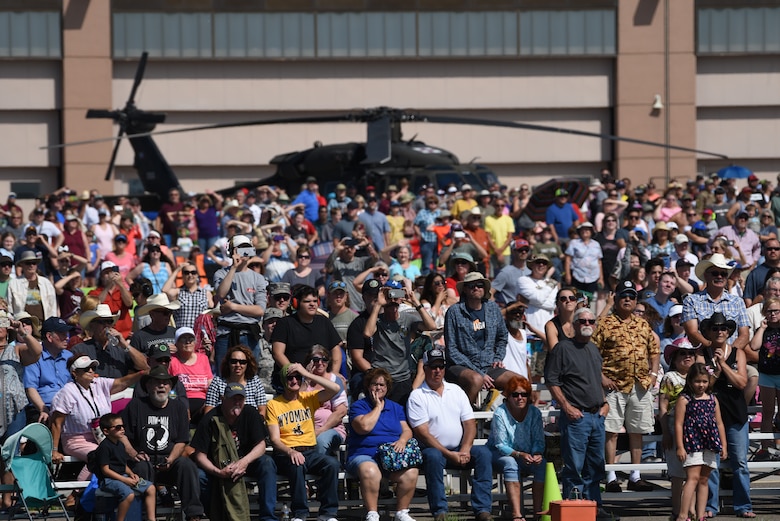 The U.S. Air Force Thunderbirds zoomed back into Cheyenne Frontier Days for their annual air show, July 24, 2019.