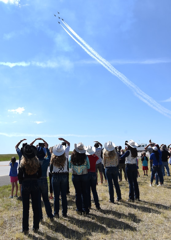 The U.S. Air Force Thunderbirds zoomed back into Cheyenne Frontier Days for their annual air show, July 24, 2019.