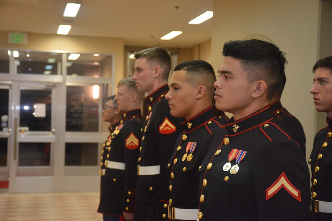 Pictures of Marines at the ball