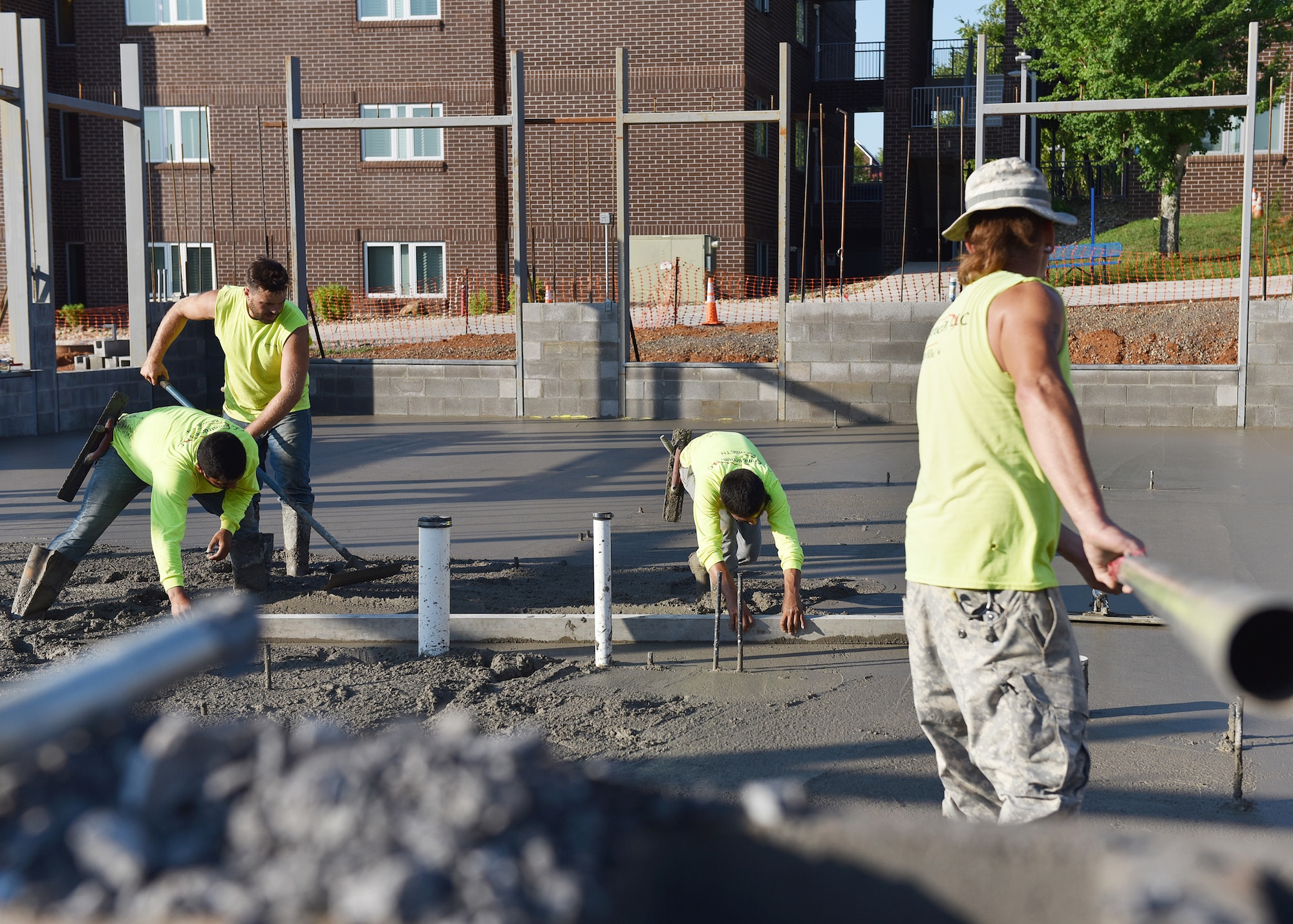 Concrete pour