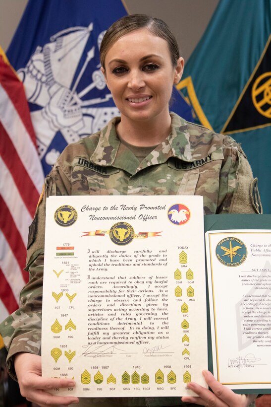 Soldiers celebrate induction into the noncommissioned officer corps