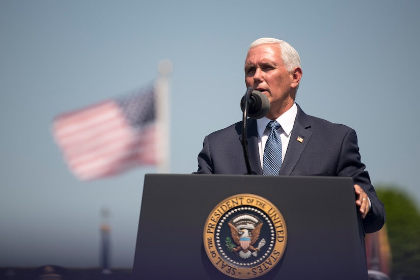 Vice president speaks at Pentagon.