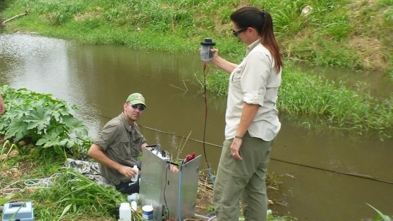 Geospatial Research Laboratory team receives water quality patent
