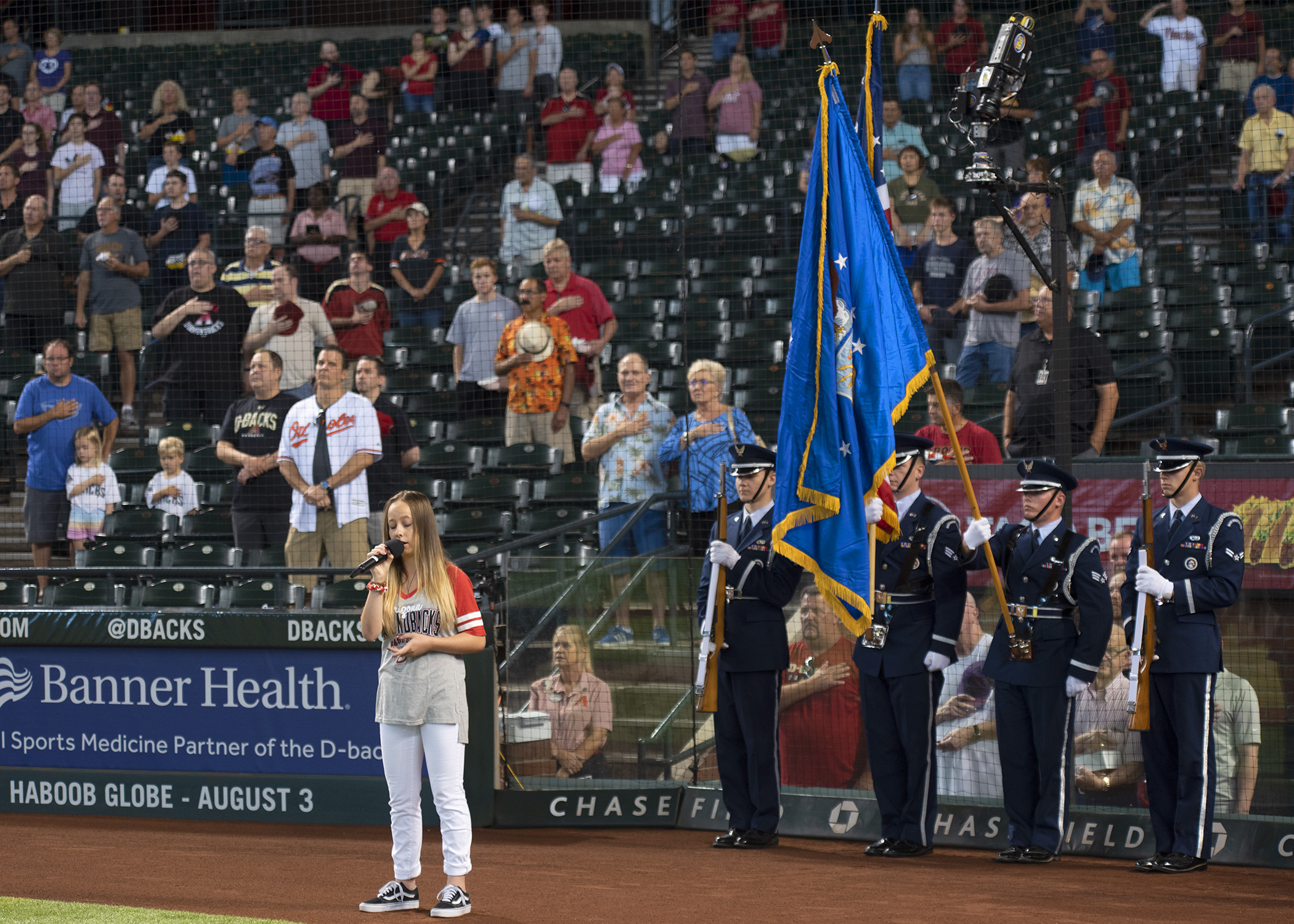 Arizona Diamondbacks Recognize Luke Leaders Airmen Luke Air