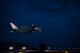 A Royal Australian Air Force E-7A Wedgetail takes off from the flighline at Nellis Air Force Base, Nev., July 22, 2019. The Boeing E-7A Wedgetail is assigned to serve in the Airborne Early Warning and Control (AEW&C) role, helping to manage active battle spaces (at the tactical level) while having the capability to scan some millions of square miles of terrain in a single sortie. (U.S. Air Force photo by Airman 1st Class Jeremy Wentworth)