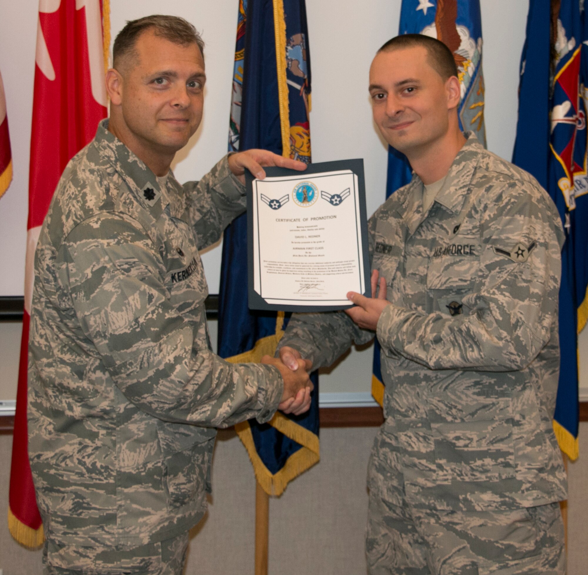 Redner Promoted to Airman 1st Class
