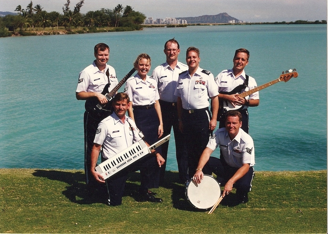 Images of the first band to be stationed at JBPHH after its' following the deactivation of the band in 1975.