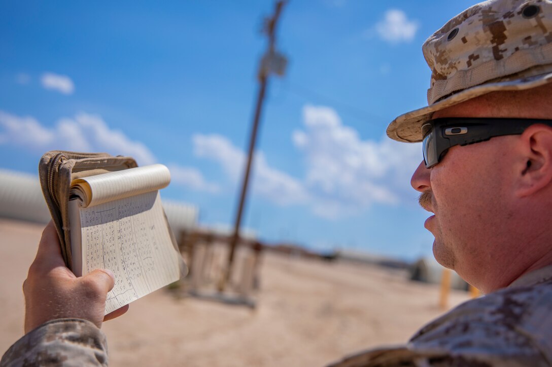 1/25 Reserve Marines conduct mortar drills