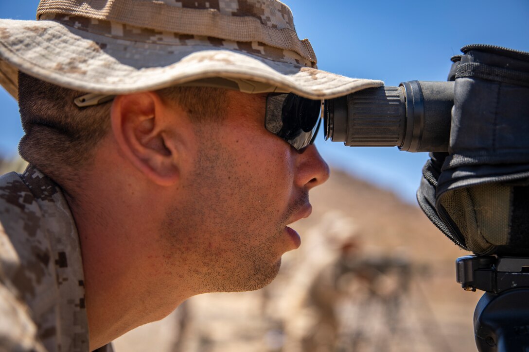 Reserve Scout Sniper Platoon Conduct Live-Fire Training During ITX 5-19