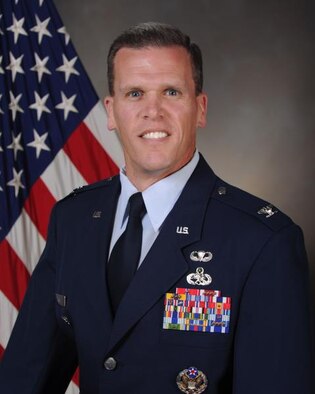 Colonel Mathew J. Powell, commander 354th Maintenance Group