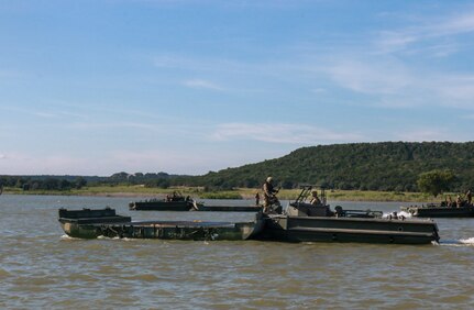 Army Reserve Soldiers and Marine Corps Reserve participate in River Assault 19