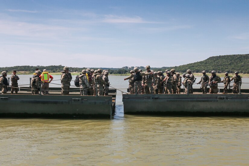 Army Reserve Soldiers and Marine Corps Reserve participate in River Assault 19