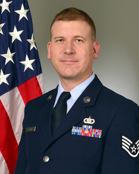 Official photo of SSgt Adam Walker. member of the United States Air Force Band of the Pacific-Hawaii, Joint Base Pearl Harbor-Hickam, Hawaii.