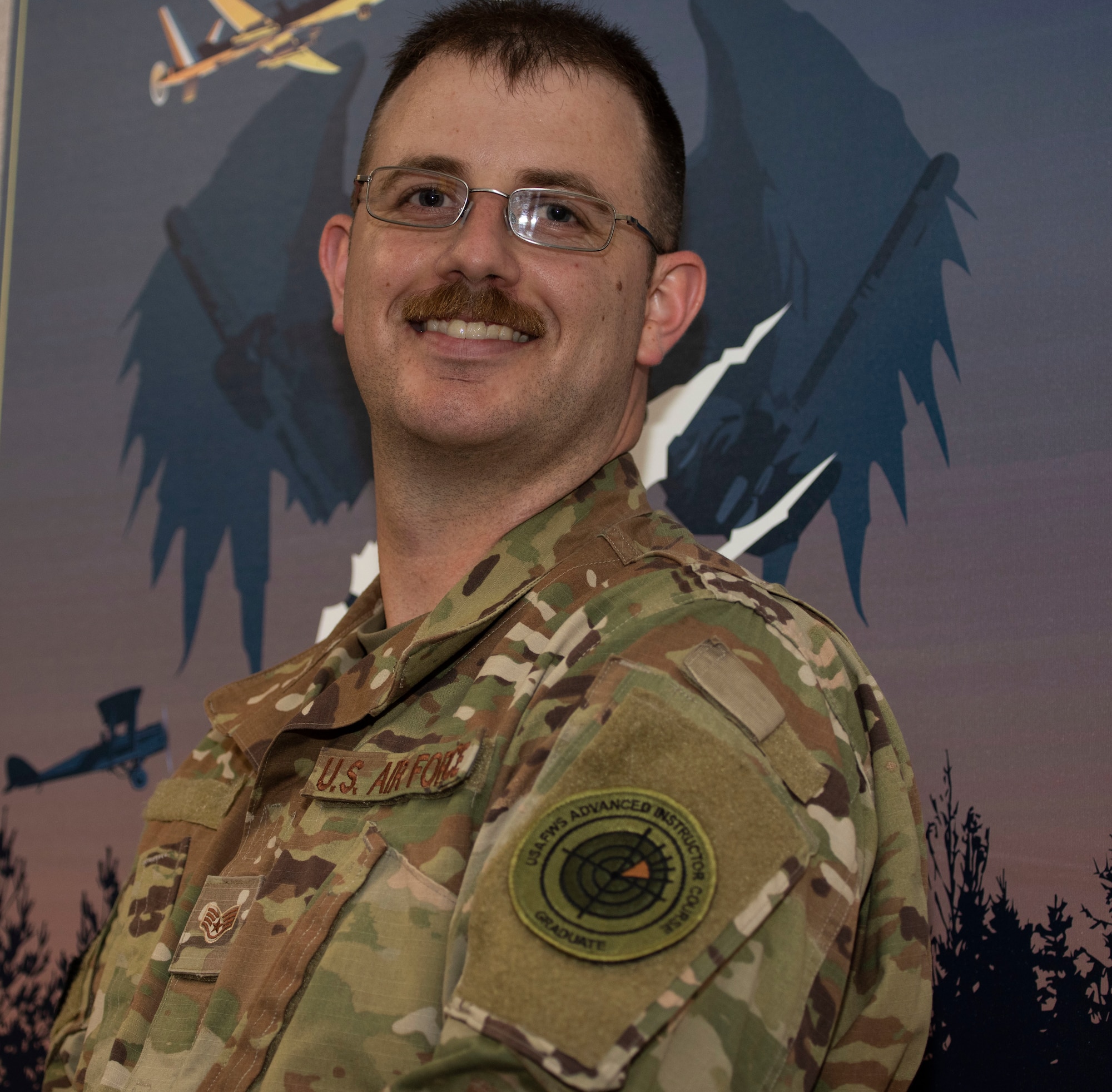 U.S. Air Force Staff Sgt. Jonathon, 25th Operations Support Squadron noncommissioned officer in charge and intelligence instructor, stands at Shaw Air Force Base, South Carolina, July 9, 2019.