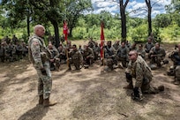 Lt. Gen. Charles D. Luckey speaks with Army Reserve Soldiers