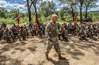Lt. Gen. Charles D. Luckey speaks with Army Reserve Soldiers