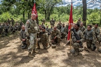 Lt. Gen. Charles D. Luckey speaks with Army Reserve Soldiers