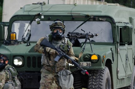 Quartermaster Soldiers evaluate and Evacuate a Casualty