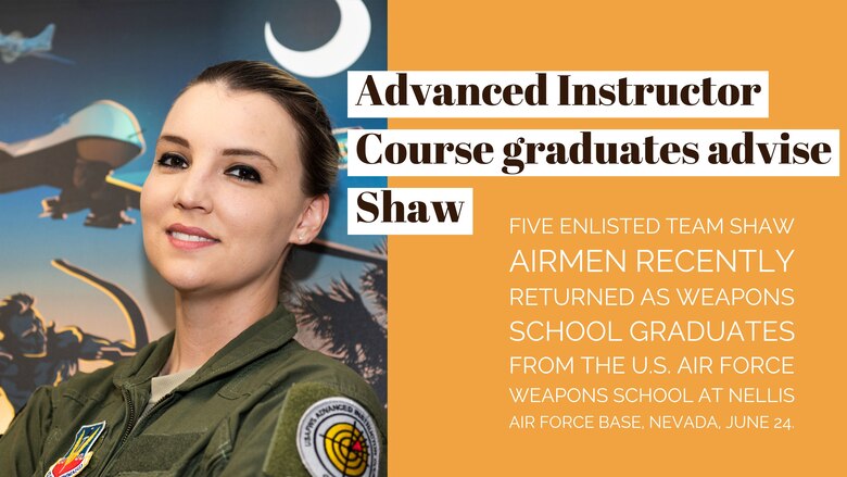 Advanced Instructor Course graduates enhance Shaw mission
