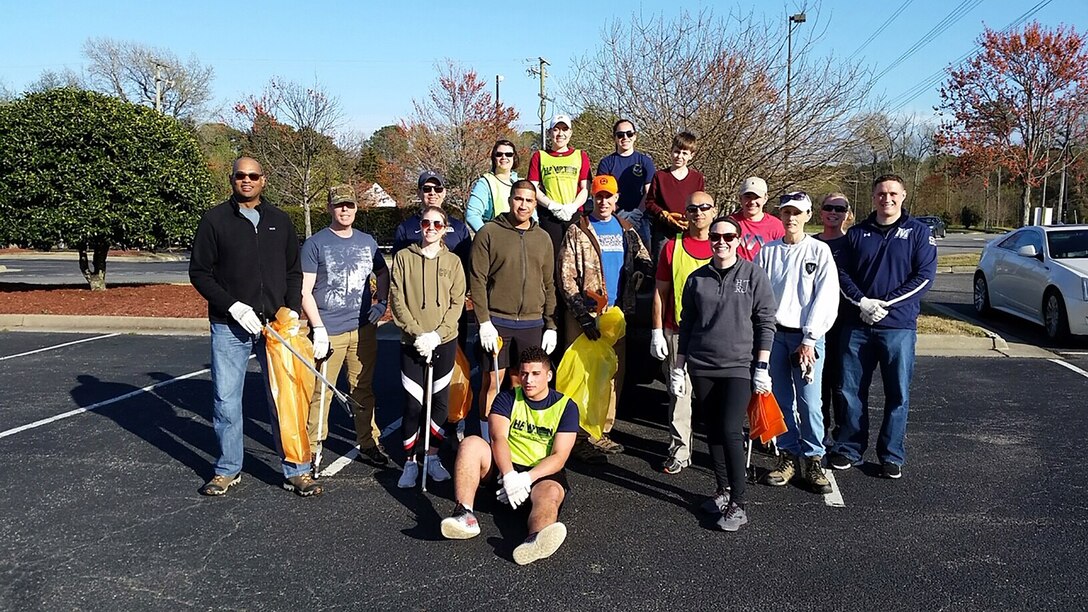 The 718th Intelligence Squadron adopted a trail to clean and care for through the Adopt-a-Spot program. The program allows the squadron a sense of ownership as well as a way of staying committed to serving the local community.