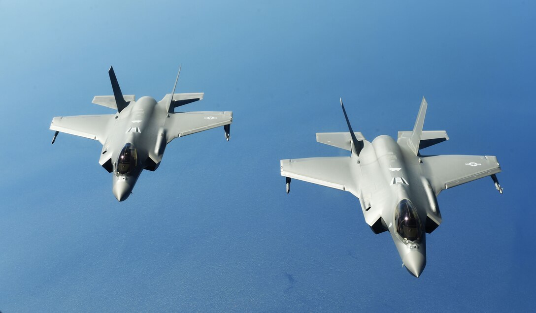 Astral night aircraft refuels over the Adriatic