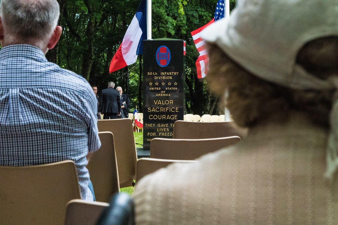 Memorial ceremony on June 2 at Mortain, France