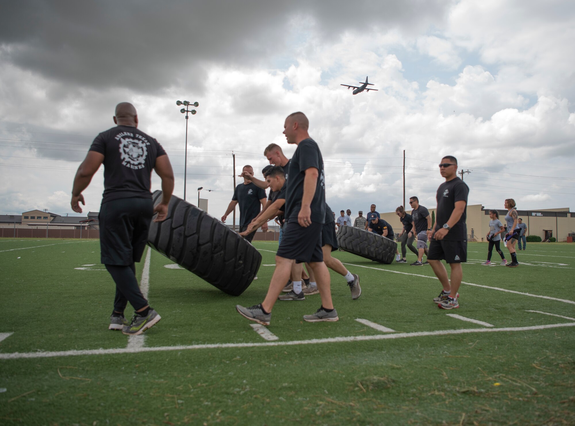 Det. 1 Marines test strength at Team Dyess Sports Day