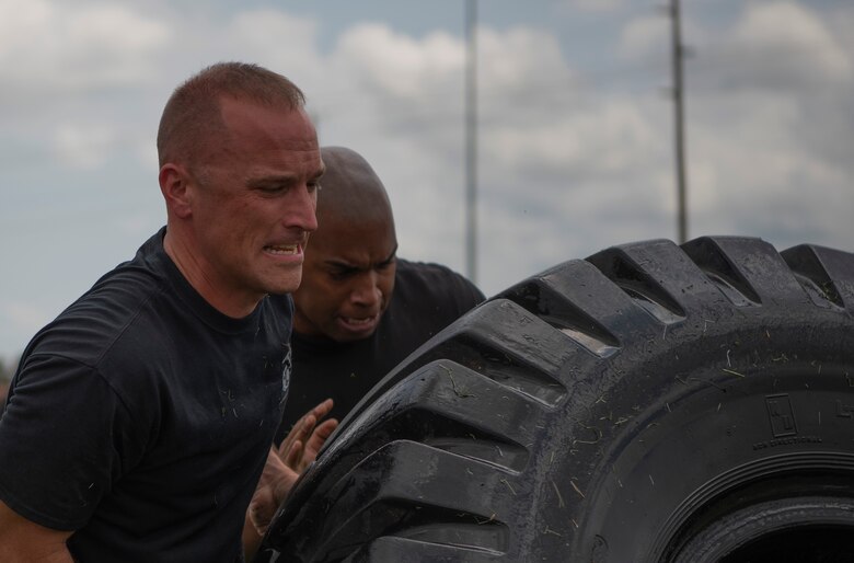 Det. 1 Marines test strength at Team Dyess Sports Day