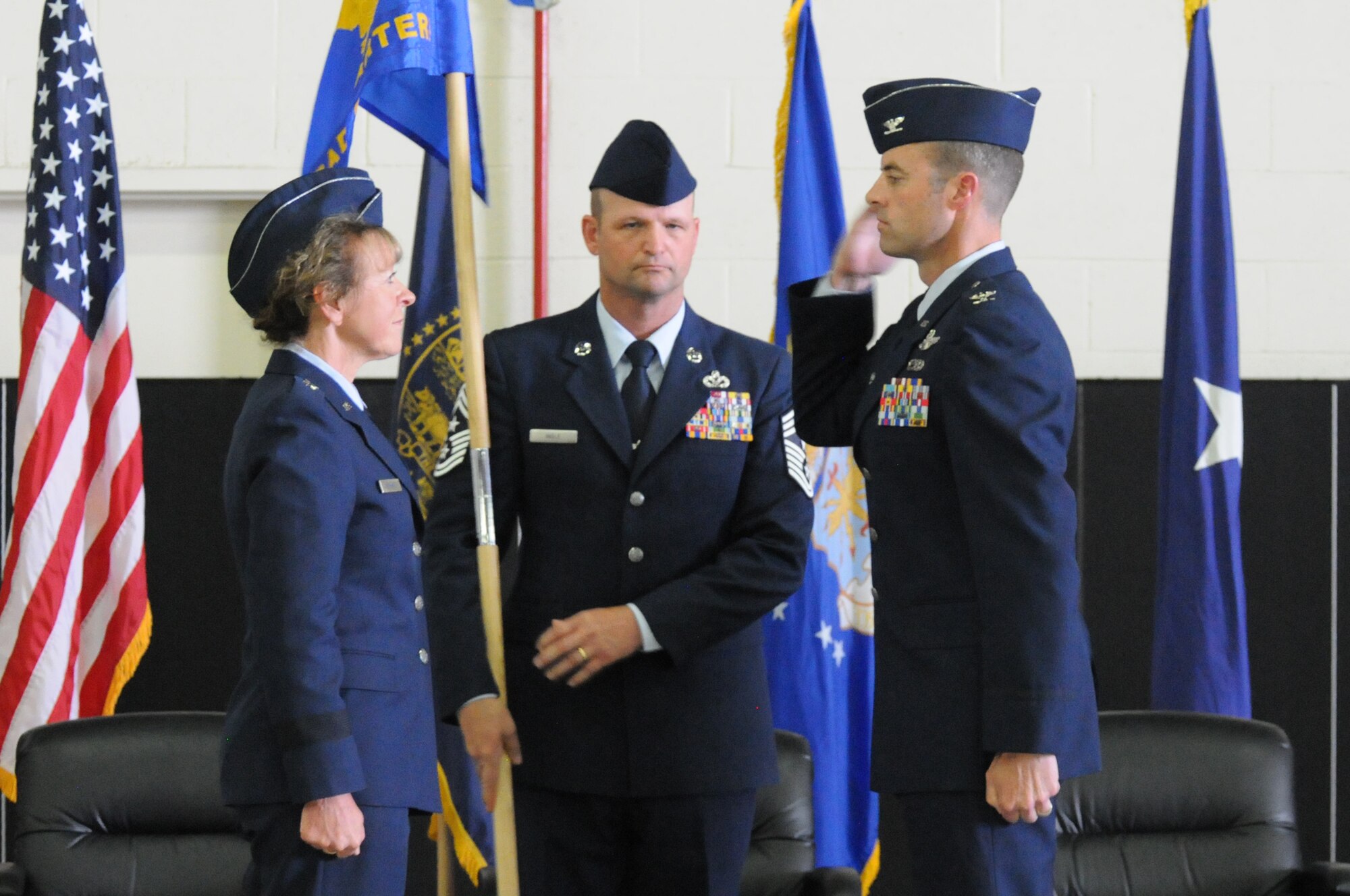 Col Jeff Edwards salute