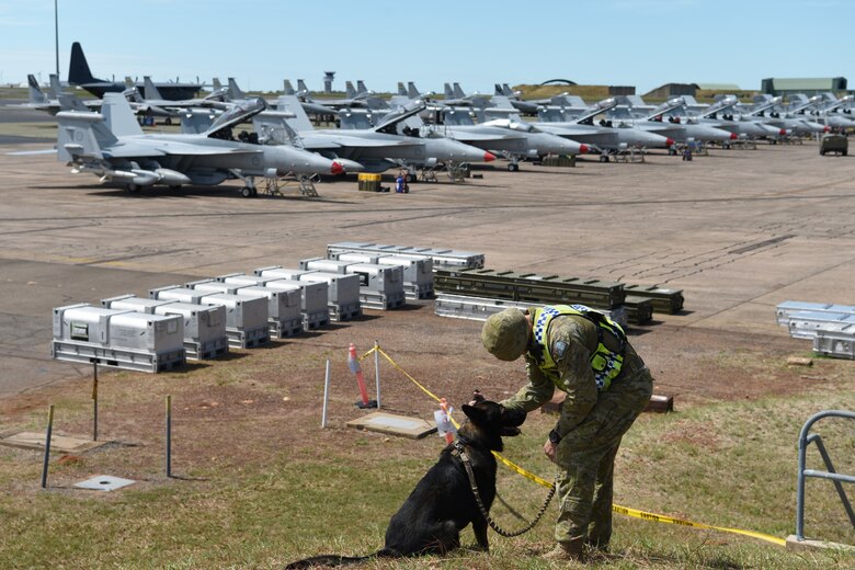 U.S. Air Force bomber, fighter squadrons support Australian Air Force