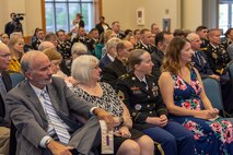 Sgt. 1st Class Greg Waters received the Distinguished Service Cross in Detroit, Michigan. There were many family and friends in attendance.