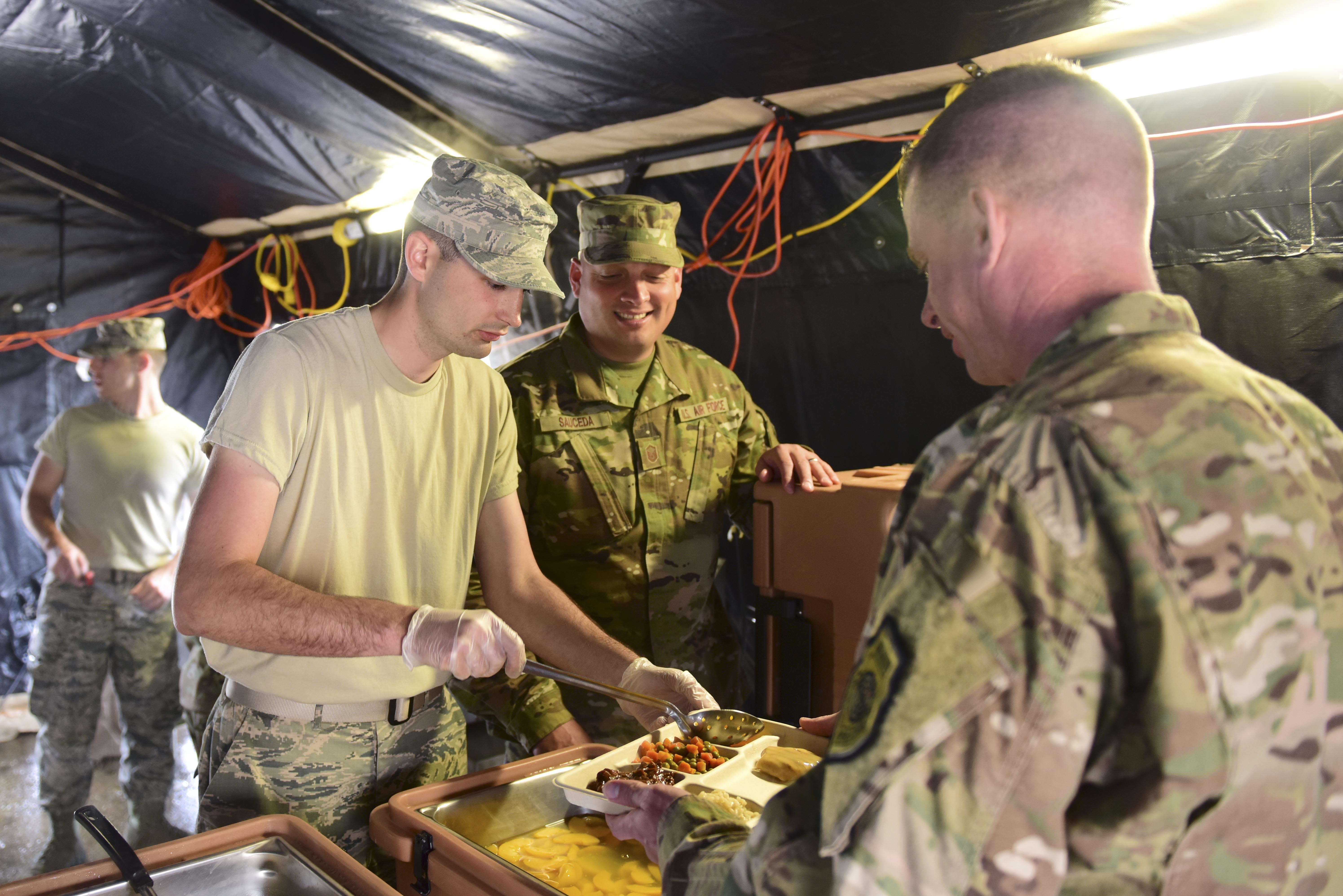 Single Pallet Expeditionary Kitchen Spek 31st Force Support Squadron flexes field capability in 