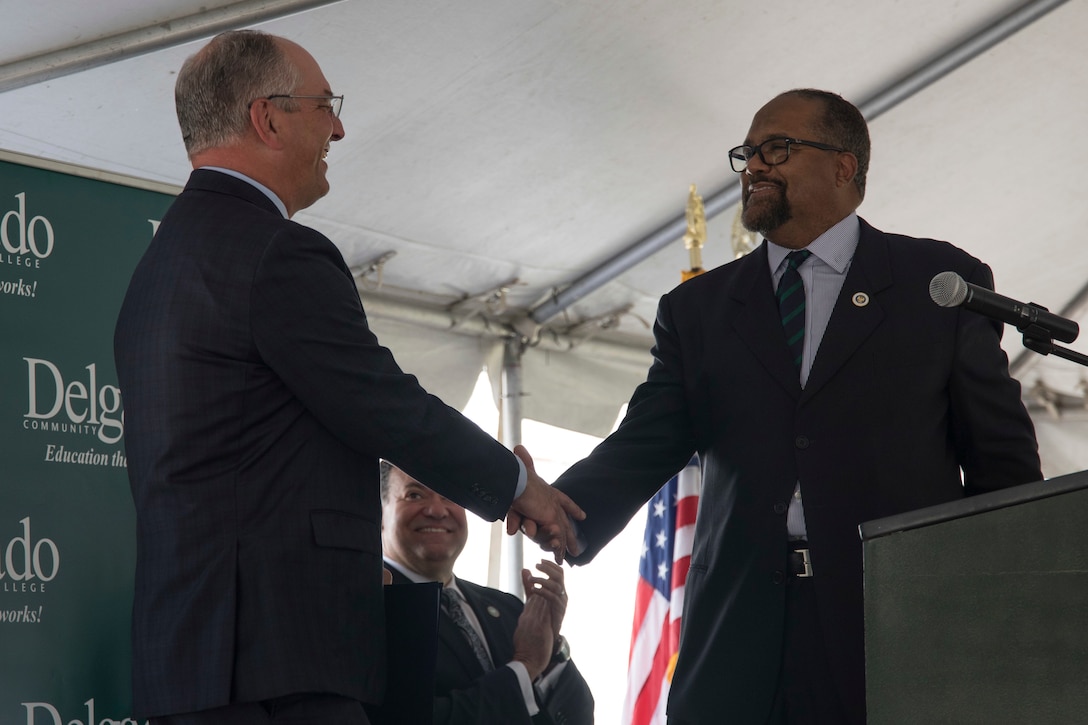 MARFORRES participates in ground breaking ceremony for Delgado Community College