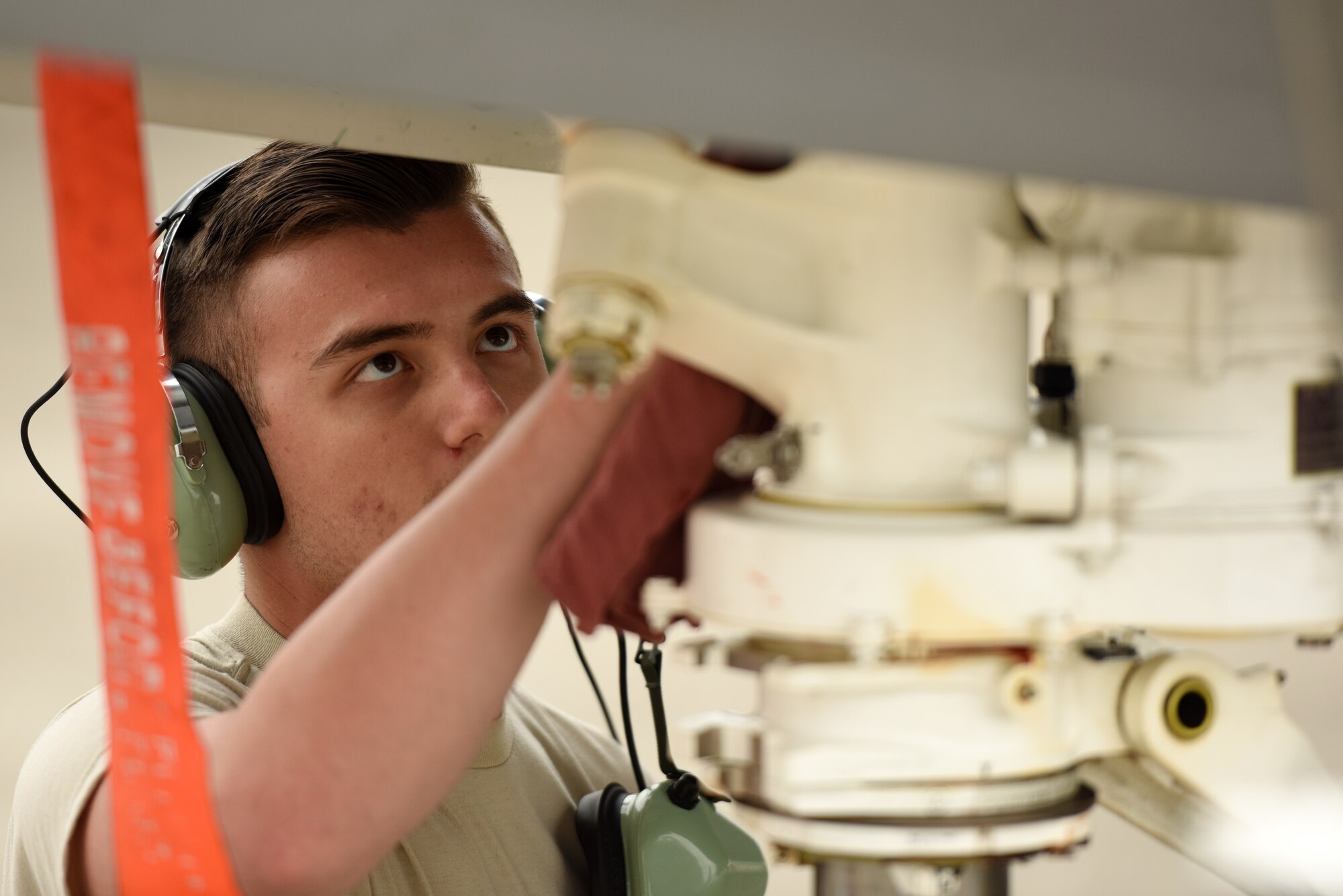 Senior Airman Chase Gilmour, 421st Aircraft Maintenance Unit crew chief, prepares an F-35A Lightning II fighter jet for refueling during Astral Knight 2019 on June 5, 2019, at Aviano Air Base, Italy. The F-35A brings an enhanced capability to survive in an advance threat environment in which it was designed to operate. (U.S. Air Force photo by Tech. Sgt. Jim Araos)