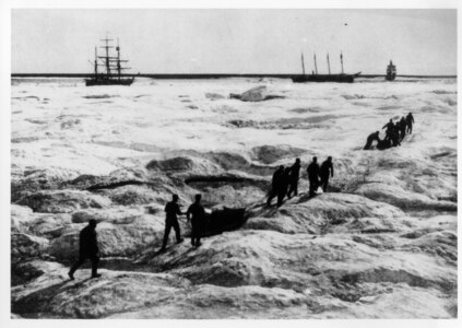 A photo of the Overland Relief Expedition