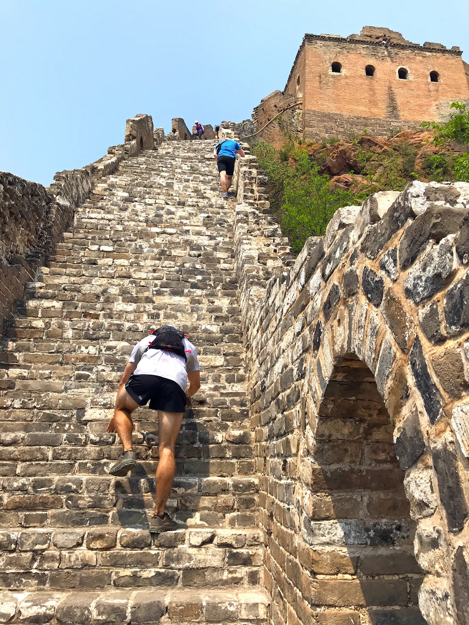 Bruce Robie, 225th Support Squadron National Airspace Defense program manager, runs the Conquer the Wall Marathon in Beijing, China, May 11, 2019.  Robie placed 10th overall, first in his age group of 50-59 and was the oldest competitor.  He completed the marathon in 9.5 hours. (Courtesy photo)