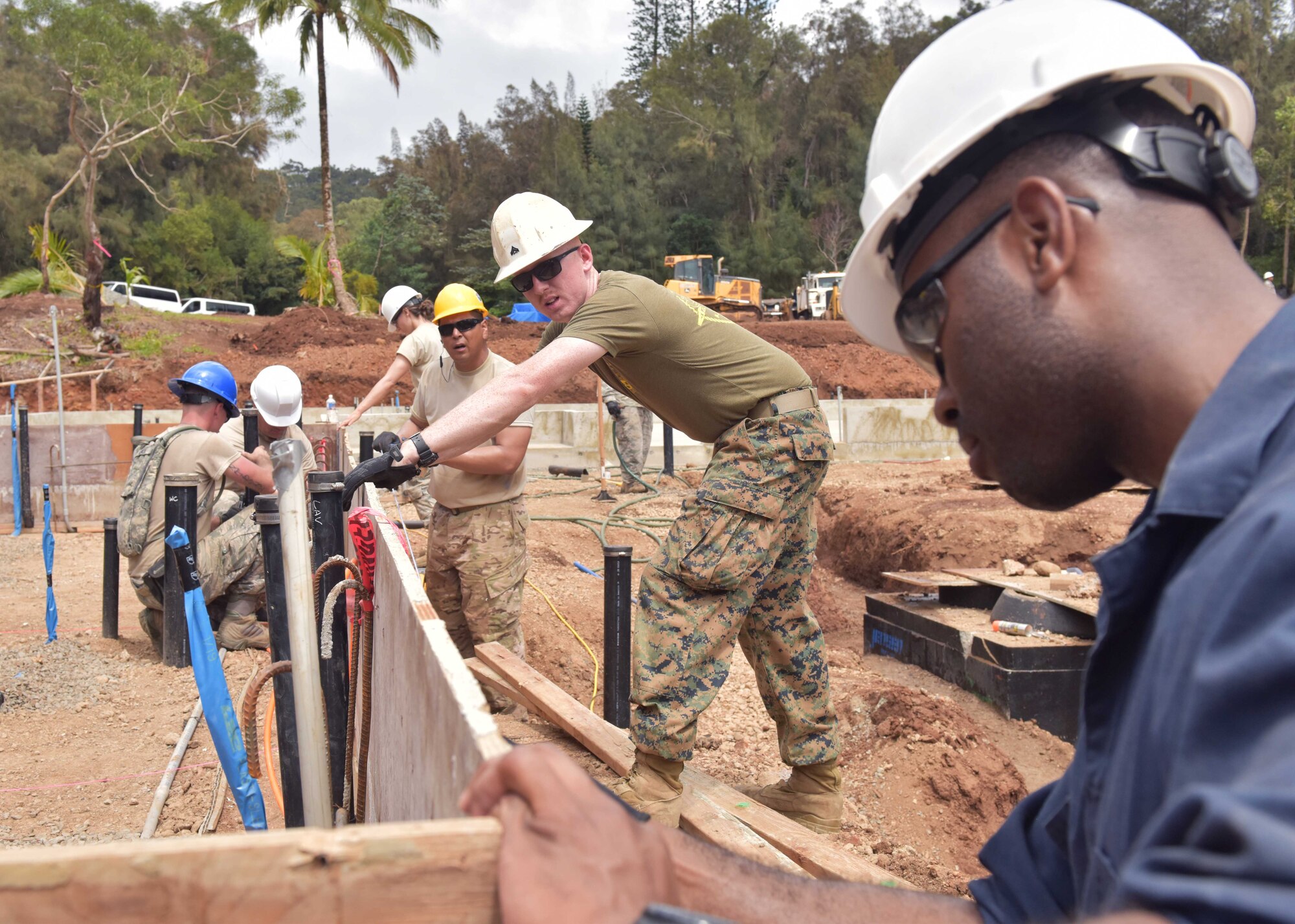 Over 50 service members from the U.S. Air Force and Marine Corps Reserve and Air National Guard who participated in an Innovative Readiness Training project May 18 through June 1.