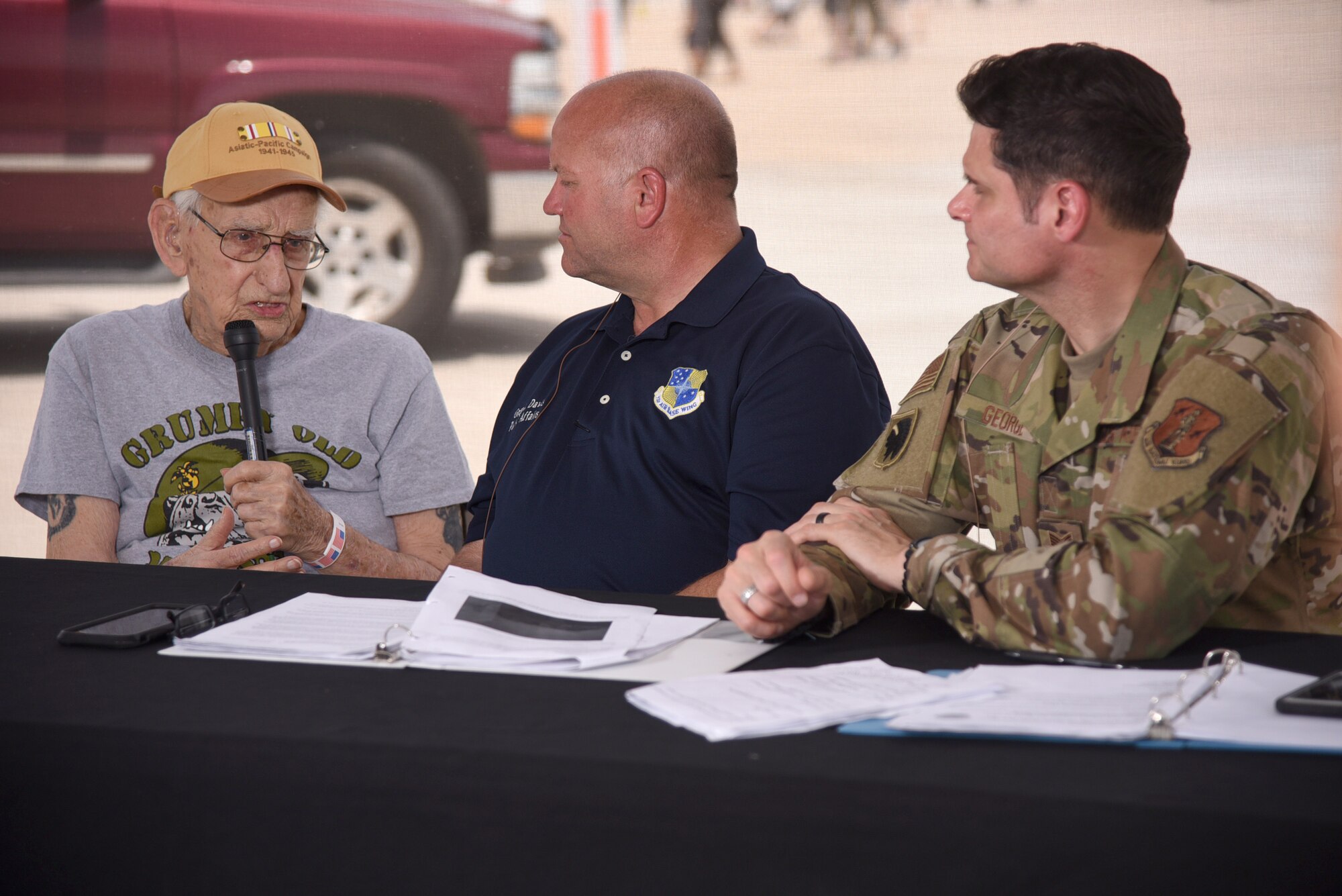 Photographic coverage of the 2019 Star Spangled Salute Air & Space Show on May 31-June 2, 2019, Tinker Air Force Base, Oklahoma. The featured performer for the show is the Blue Angels flying Boeing F/A-18 Hornet aircraft. (U.S. Air Force photo/Kelly White)