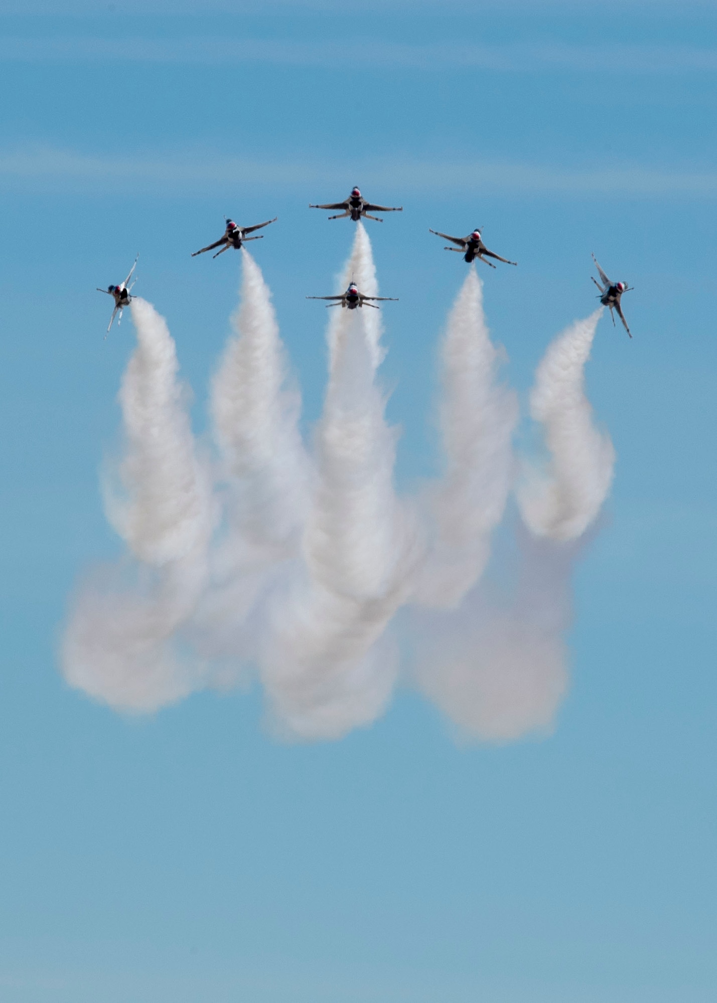 Thunderbirds perform a delta burst