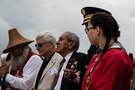 Charles Shay memorial ceremony at Omaha Beach, France