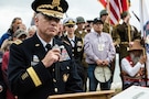 Charles Shay memorial ceremony at Omaha Beach, France