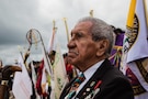 Charles Shay memorial ceremony at Omaha Beach, France