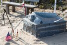 Charles Shay memorial ceremony at Omaha Beach, France